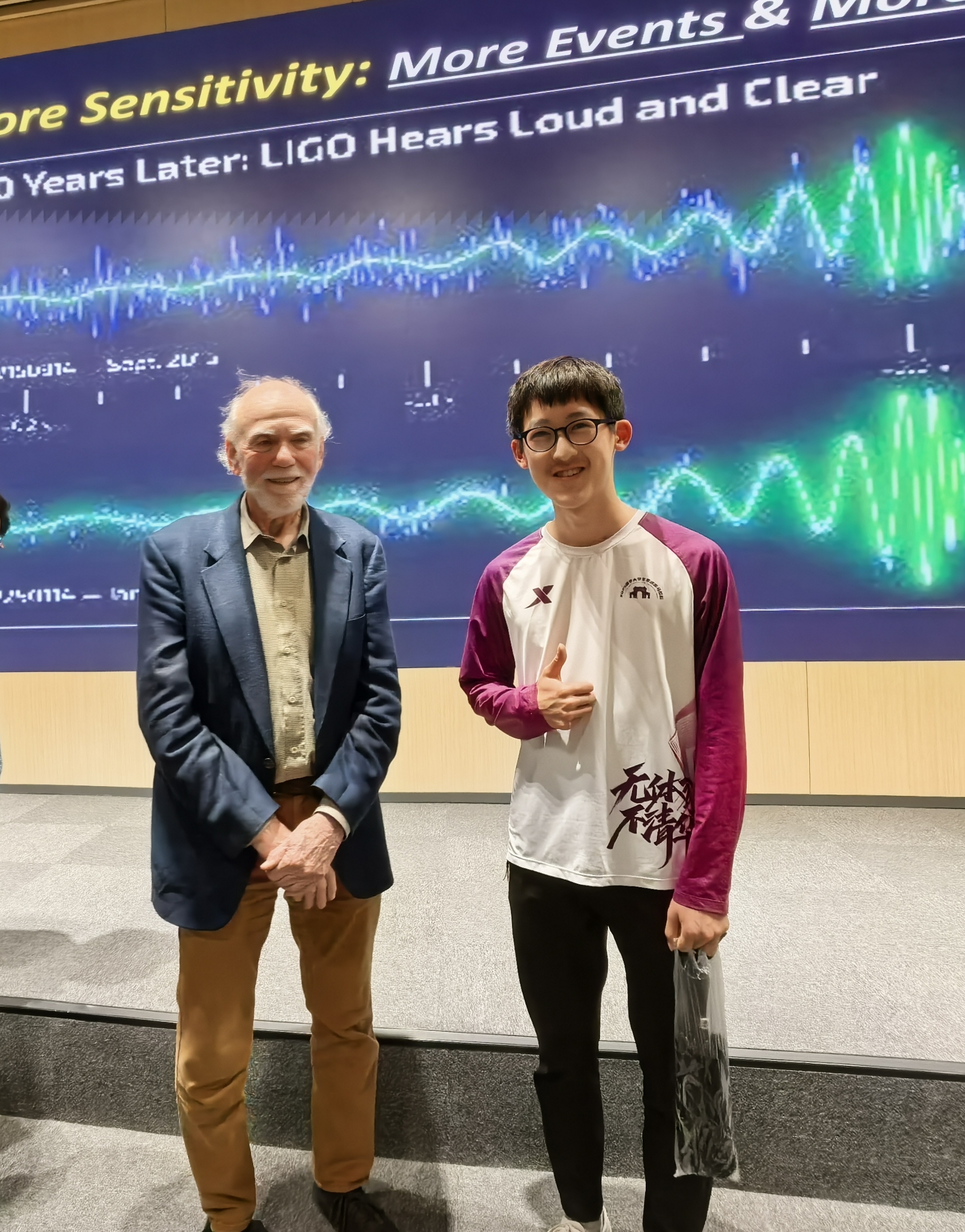 With Nobel Laureate Barry Barish